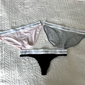 NWOT Calvin Klein panties set